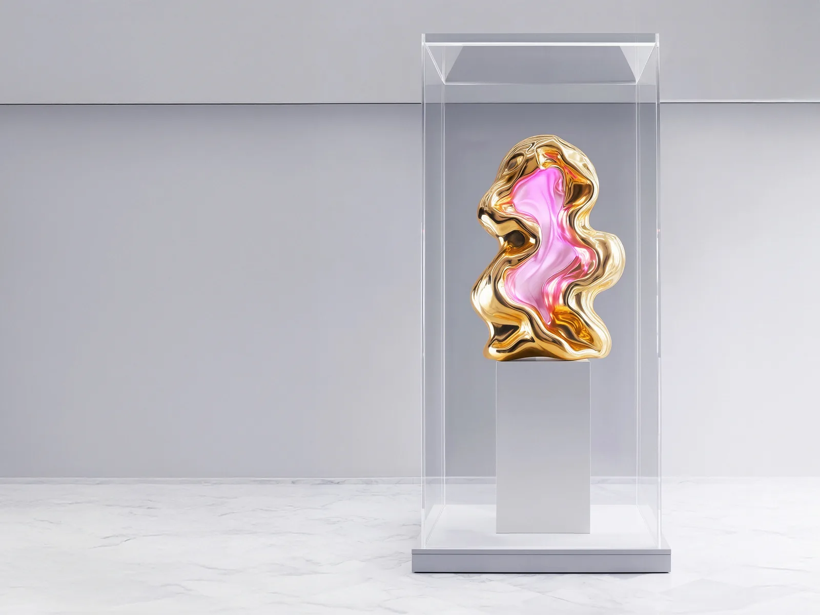 Art object — gold and light