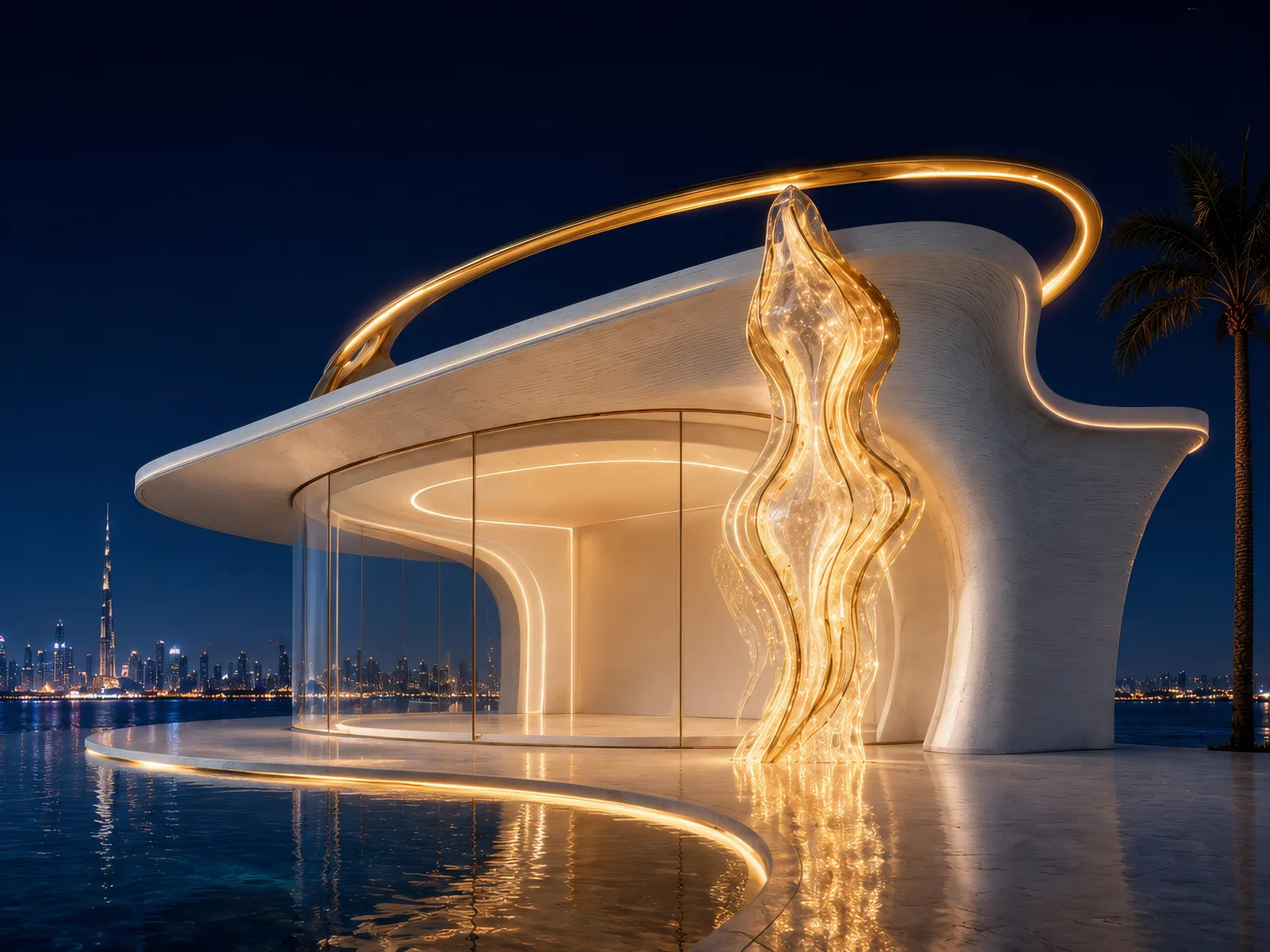 Seaside Pavilion — night
