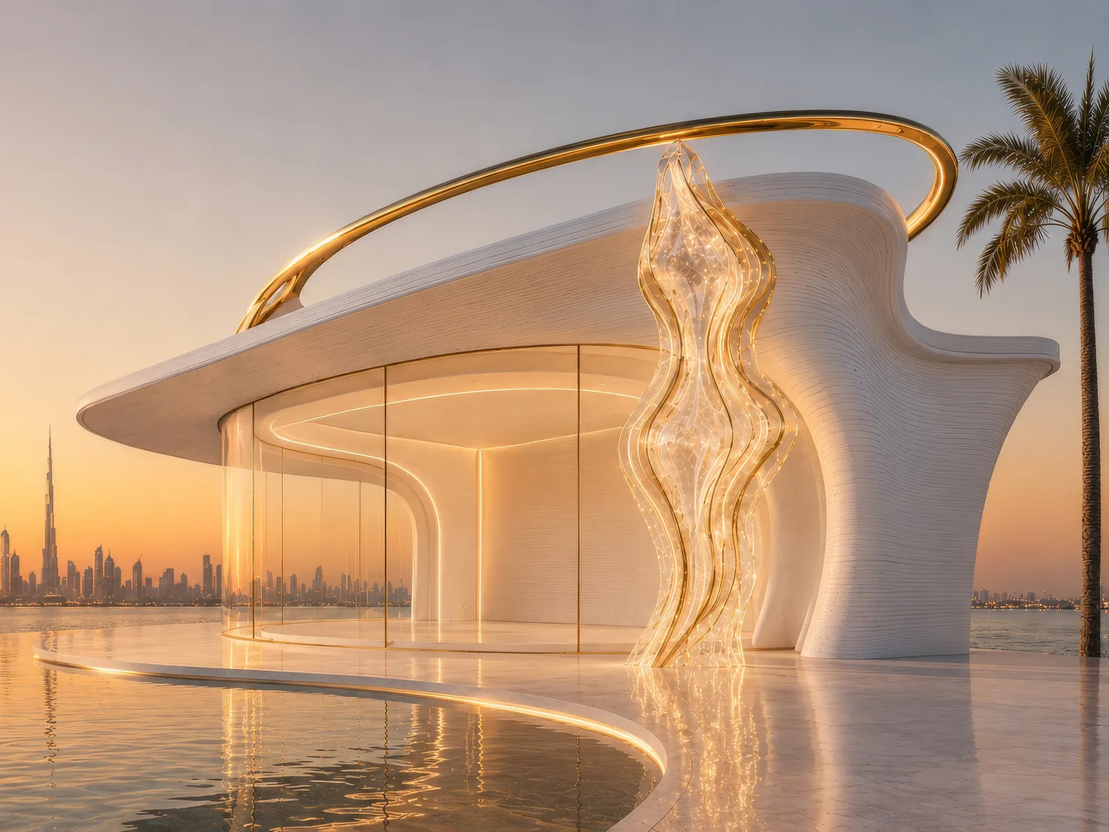 Seaside Pavilion — sunset