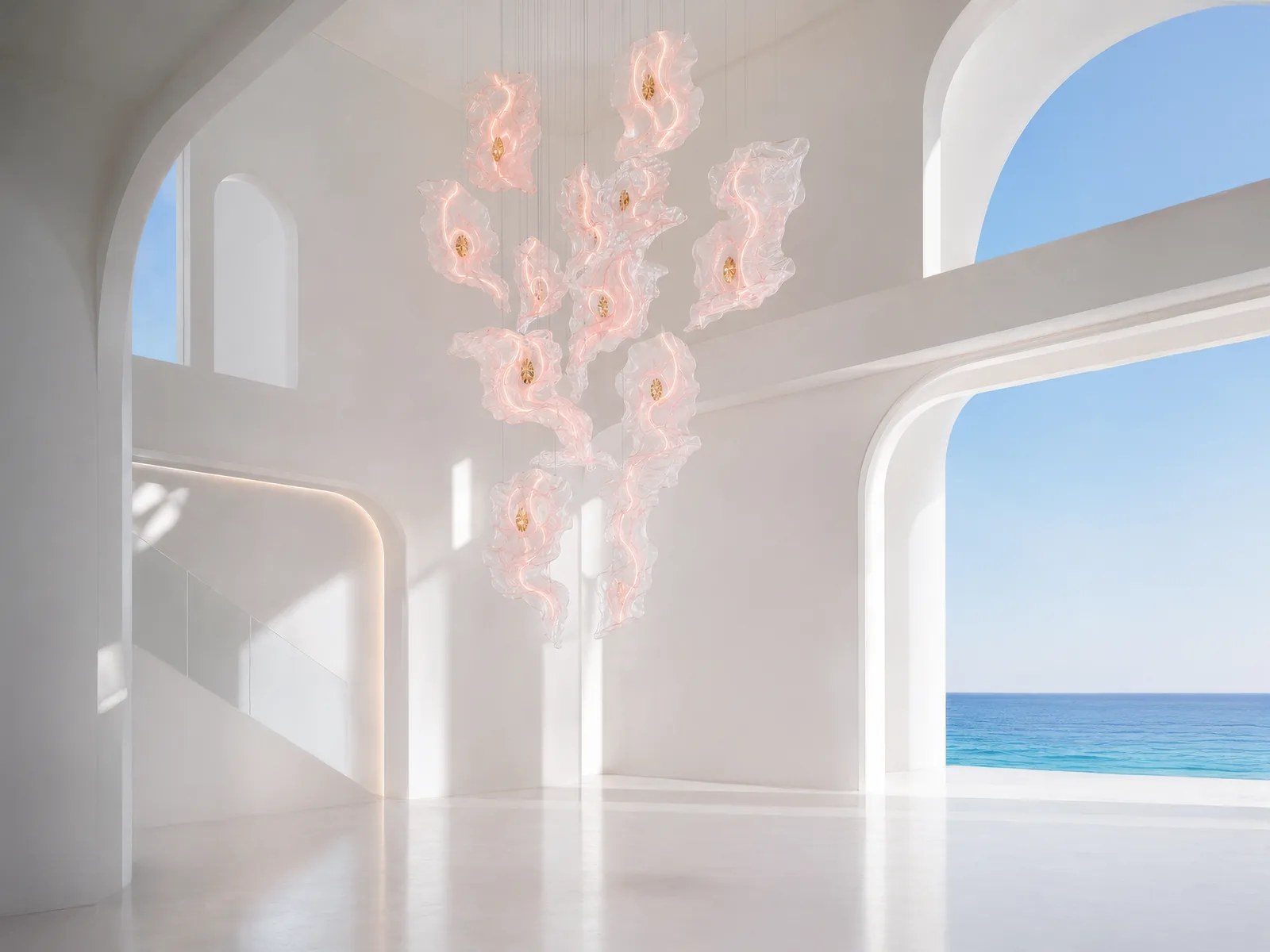 Coral chandelier