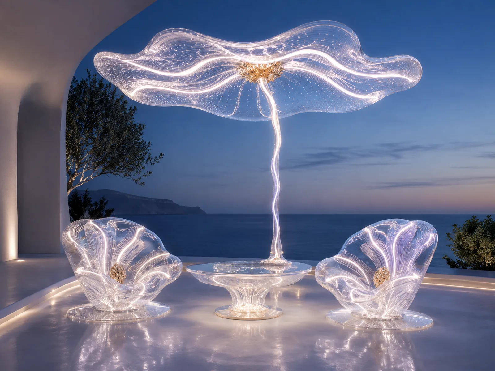 Light table set — night